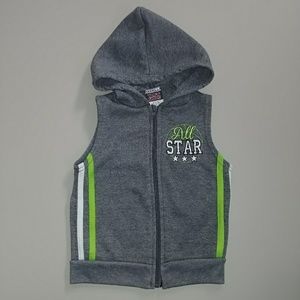 ALL STARS TUFF GUYS SLEEVELESS HOODED SWEATSHIRT